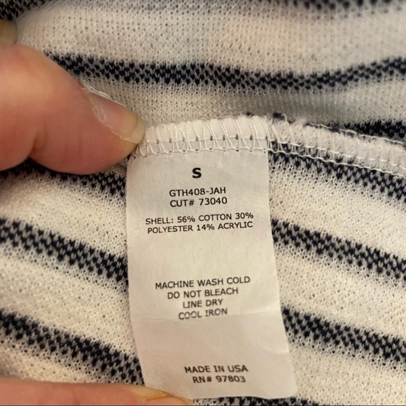 Green Envelope sleeveless striped top, Small - Picture 6 of 9